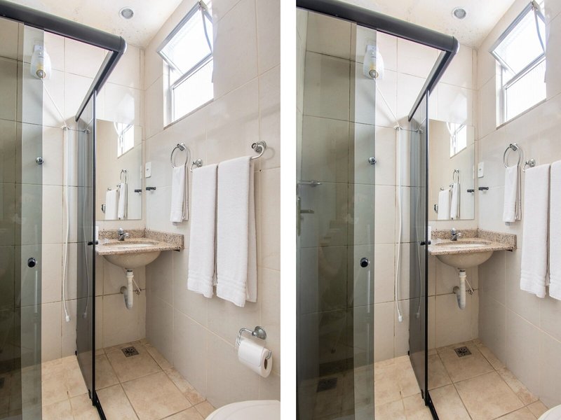 OYO Residencial Itacuruçá Apart Hotel 37 - Bathroom Example